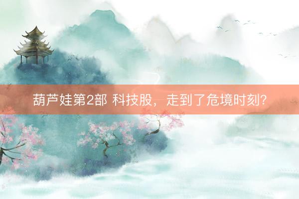 葫芦娃第2部 科技股，走到了危境时刻？