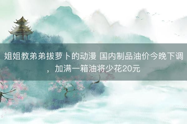 姐姐教弟弟拔萝卜的动漫 国内制品油价今晚下调，加满一箱油将少花20元